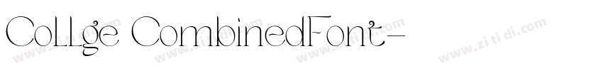 Collge CombinedFont字体转换